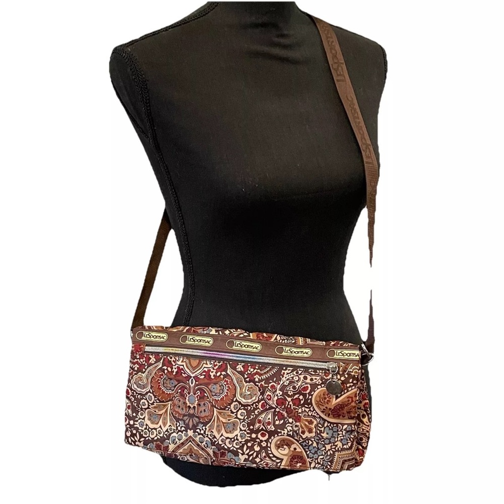 Vintage TOKIDOKI For Lesportsac Crossbody Or Shoulder Bag Paisley Rainbow Zipper